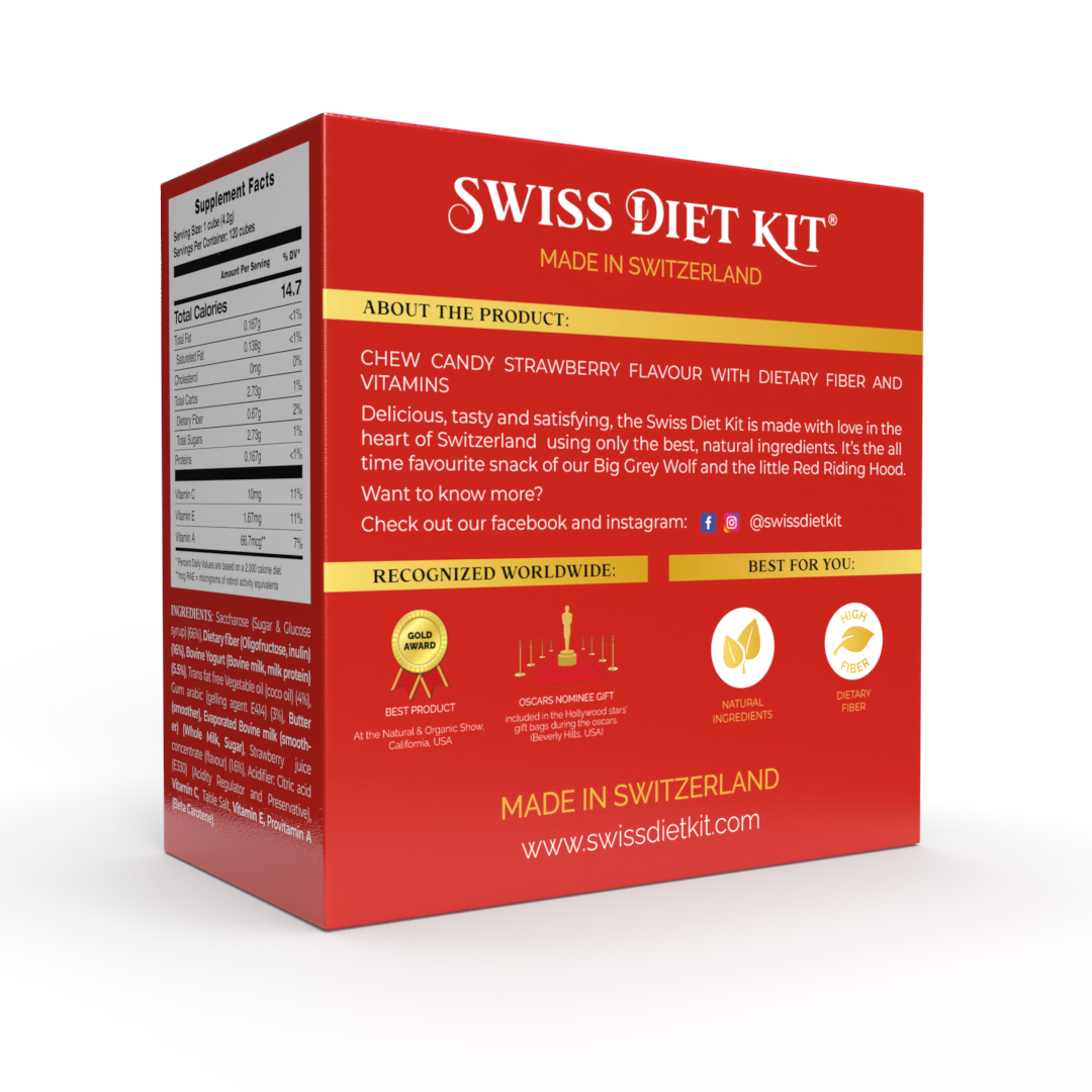 Swiss Diet Kit- STRAWBERRY,  4 weeks set (500g)
